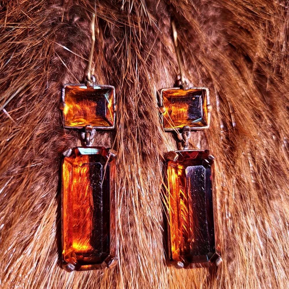YSL 🇫🇷 Robert Goossens' PRISM cut earrings!!! Vintage *RARE FIND* - Picture 3 of 12